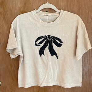 Casual Cream Short Sleeve Top